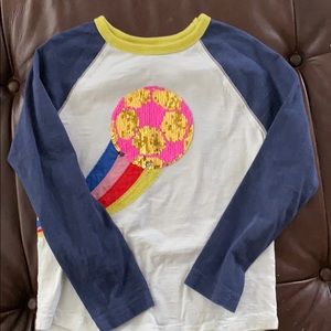 Boden flipeez long sleeve shirt Sz 7-8